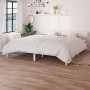 Estructura de cama madera maciza de pino blanco 200x200 cm de vidaXL, Camas y somieres - Ref: Foro24-810168, Precio: 116,52 €...