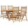 Conjunto de Comedor de Jardín 5 pcs Beige en Mesas de jardín | Comprar online en Foru.es