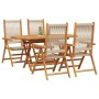 Conjunto de Comedor de Jardín 5 pcs Beige en Mesas de jardín | Comprar online en Foru.es