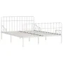 Estructura de cama con somier metal blanco 200x200 cm de vidaXL, Camas y somieres - Ref: Foro24-284607, Precio: 106,84 €, Des...