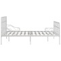 Estructura de cama con somier metal blanco 200x200 cm de vidaXL, Camas y somieres - Ref: Foro24-284607, Precio: 108,96 €, Des...