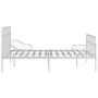 Estructura de cama con somier metal blanco 200x200 cm de vidaXL, Camas y somieres - Ref: Foro24-284607, Precio: 106,84 €, Des...