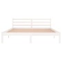 Estructura de cama madera maciza de pino blanco 160x200 cm de vidaXL, Camas y somieres - Ref: Foro24-810441, Precio: 101,89 €...
