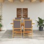 Conjunto de Comedor de Jardín 5 pcs Antracita en Mesas de jardín | Comprar online en Foru.es