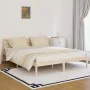 Solid pine wood bed frame 160x200 cm by vidaXL, Beds and slatted bases - Ref: Foro24-810440, Price: 100,83 €, Discount: %