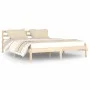Solid pine wood bed frame 160x200 cm by vidaXL, Beds and slatted bases - Ref: Foro24-810440, Price: 100,83 €, Discount: %