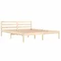Bettgestell aus massivem Kiefernholz, 160 x 200 cm von vidaXL, Betten und Lattenroste - Ref: Foro24-810440, Preis: 100,83 €, ...