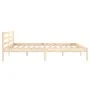 Solid pine wood bed frame 160x200 cm by vidaXL, Beds and slatted bases - Ref: Foro24-810440, Price: 100,83 €, Discount: %