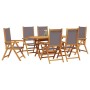 Conjunto de Comedor de Jardín 7 pcs Antracita en Mesas de jardín | Comprar online en Foru.es