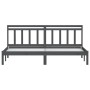 Estructura de cama de madera maciza de pino gris 200x200 cm de vidaXL, Camas y somieres - Ref: Foro24-3100611, Precio: 155,16...