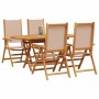 Conjunto de Comedor de Jardín 5 pcs Taupé en Mesas de jardín | Comprar online en Foru.es