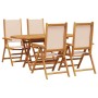 Conjunto de Comedor de Jardín 5 pcs Beige en Mesas de jardín | Comprar online en Foru.es