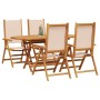 Conjunto de Comedor de Jardín 5 pcs Beige en Mesas de jardín | Comprar online en Foru.es