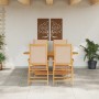 Conjunto de Comedor de Jardín 5 pcs Beige en Mesas de jardín | Comprar online en Foru.es