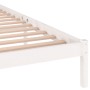 Estructura de cama madera maciza de pino blanco 140x200 cm de vidaXL, Camas y somieres - Ref: Foro24-810431, Precio: 94,85 €,...