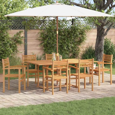 Silla 6 pcs Marrón 56 x 55 x 90.5 cm Madera de teca maciza en Sillas de jardín | Comprar online en Foru.es