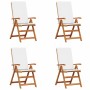 Silla de Jardín 4 pcs Marrón y 57 x 71.5 x 104 cm en Sillas de jardín | Comprar online en Foru.es