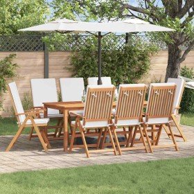 Silla de Jardín 8 pcs Marrón y 57 x 71.5 x 104 cm en Sillas de jardín | Comprar online en Foru.es