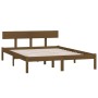Estructura de cama madera maciza pino marrón miel 120x200 cm de vidaXL, Camas y somieres - Ref: Foro24-810145, Precio: 95,59 ...