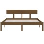 Estructura de cama madera maciza pino marrón miel 120x200 cm de vidaXL, Camas y somieres - Ref: Foro24-810145, Precio: 95,59 ...