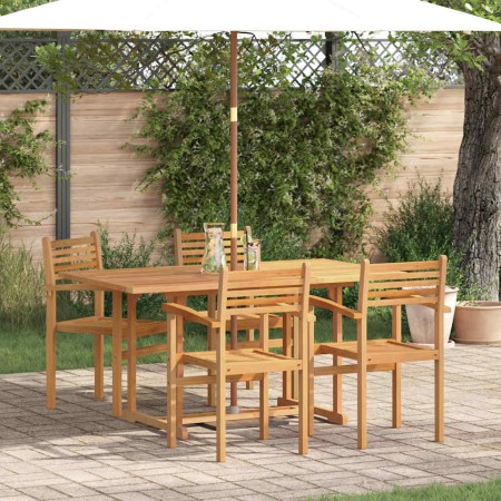 Conjunto de Comedor de Jardín 5 pcs Natural en Conjuntos de jardín | Comprar online en Foru.es