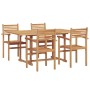Conjunto de Comedor de Jardín 5 pcs Natural en Conjuntos de jardín | Comprar online en Foru.es