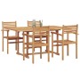 Conjunto de Comedor de Jardín 5 pcs Natural en Conjuntos de jardín | Comprar online en Foru.es