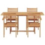 Conjunto de Comedor de Jardín 5 pcs Natural en Conjuntos de jardín | Comprar online en Foru.es