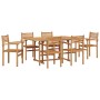 Conjunto de Comedor de Jardín 7 pcs Natural en Conjuntos de jardín | Comprar online en Foru.es
