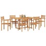 Conjunto de Comedor de Jardín 7 pcs Natural en Conjuntos de jardín | Comprar online en Foru.es