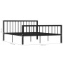 Estructura de cama de metal negro 160x200 cm de vidaXL, Camas y somieres - Ref: Foro24-284572, Precio: 142,49 €, Descuento: %