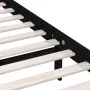 Solid black pine wood bed frame 140x200 cm by vidaXL, Beds and slatted bases - Ref: Foro24-810151, Price: 113,81 €, Discount: %