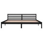 Estructura de cama madera maciza de pino negro 200x200 cm de vidaXL, Camas y somieres - Ref: Foro24-810454, Precio: 128,21 €,...