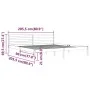 Estructura de cama madera maciza de pino negro 200x200 cm de vidaXL, Camas y somieres - Ref: Foro24-810454, Precio: 104,13 €,...