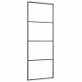 Puerta corredera con juego herrajes negro 76x205 cm ESG vidrio en Puertas | Comprar online en Foru.es