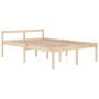 Cama para personas mayores madera maciza de pino 140x200 cm de vidaXL, Camas y somieres - Ref: Foro24-810614, Precio: 116,75 ...