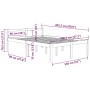 Cama para personas mayores madera maciza de pino 140x200 cm de vidaXL, Camas y somieres - Ref: Foro24-810614, Precio: 116,75 ...
