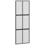 Puerta corredera con herrajes negro 90x205 cm vidrio templado en Puertas | Comprar online en Foru.es