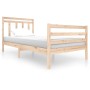 Estructura de cama madera maciza 100x200 cm de vidaXL, Camas y somieres - Ref: Foro24-3100644, Precio: 107,04 €, Descuento: %