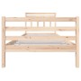 Estructura de cama madera maciza 100x200 cm de vidaXL, Camas y somieres - Ref: Foro24-3100644, Precio: 107,04 €, Descuento: %