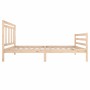 Estructura de cama madera maciza 100x200 cm de vidaXL, Camas y somieres - Ref: Foro24-3100644, Precio: 107,04 €, Descuento: %