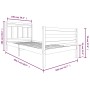Estructura de cama madera maciza 100x200 cm de vidaXL, Camas y somieres - Ref: Foro24-3100644, Precio: 107,04 €, Descuento: %