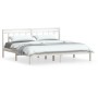 Estructura de cama madera maciza de pino blanco 200x200 cm de vidaXL, Camas y somieres - Ref: Foro24-3100610, Precio: 135,05 ...