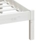 Estructura de cama madera maciza de pino blanco 200x200 cm de vidaXL, Camas y somieres - Ref: Foro24-3100610, Precio: 135,05 ...