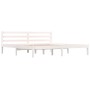 Estructura de cama madera maciza de pino blanco 180x200 cm de vidaXL, Camas y somieres - Ref: Foro24-810446, Precio: 114,05 €...