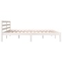Estructura de cama madera maciza de pino blanco 180x200 cm de vidaXL, Camas y somieres - Ref: Foro24-810446, Precio: 114,05 €...