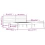 Estructura de cama madera maciza de pino blanco 180x200 cm de vidaXL, Camas y somieres - Ref: Foro24-810446, Precio: 114,05 €...