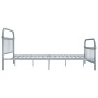 Estructura de cama de metal gris 120x200 cm de vidaXL, Camas y somieres - Ref: Foro24-284506, Precio: 89,82 €, Descuento: %