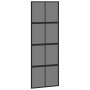 Puerta corredera con herrajes negro 76x205 cm vidrio templado en Puertas | Comprar online en Foru.es