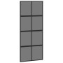 Puerta corredera con herrajes negro 90x205 cm vidrio templado en Puertas | Comprar online en Foru.es